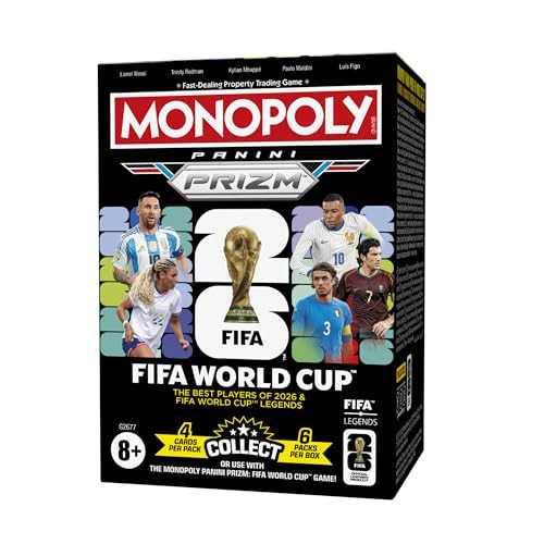 Monopoly Panini Prizm: FIFA World Cup Trading Cards Booster Box | Current Stars and FIFA World Cup Legends | Gifts for Soccer Fans | Amazon (US)