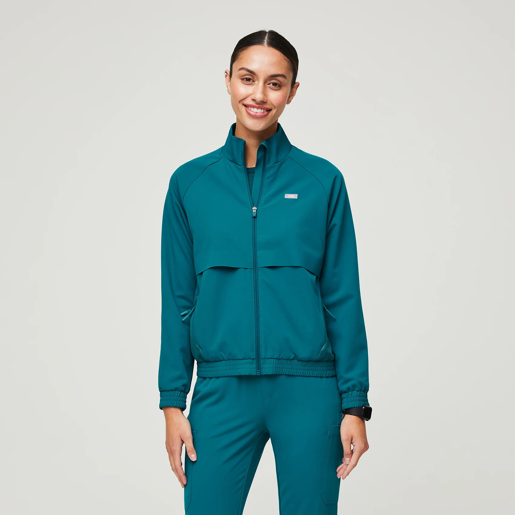 Women’s Sydney Performance Scrub Jacket  - Pacific Blue · FIGS | FIGS