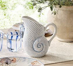 Enchanted Sea Stoneware Pitcher | Pottery Barn (US)