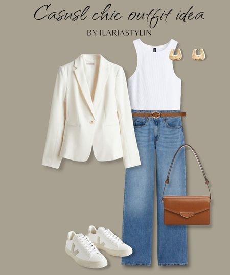 CASUAL CHIC OUTFIT IDEA 🤍

fashion inspo, spring outfit, spring fashion, spring style, outfit idea, outfit inspo, casual chic outfit, casual chic ootd, classic chic outfit, classic chic ootd, white jacket, white blazer, tank top, white top, blue jeans, straight jeans, white sneakers, veja campo, tan bag, brown bag, shoulder bag, h&m, mango, style inspo, women fashion

#LTKSeasonal #LTKstyletip #LTKworkwear