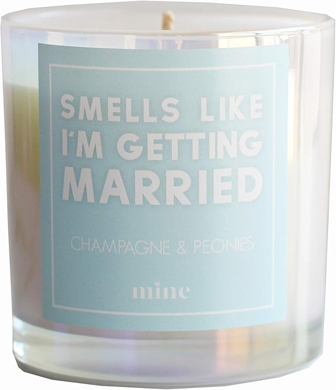 Champagne and Peonies Scented Candle - Smells Like I'm Getting Married - by The Mine Company | Amazon (US)