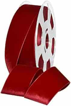 Morex Ribbon Nylvalour Velvet Ribbon, Nylon, 1 1/2 inches by 11 Yards, Scarlet, Item 01240/10-644... | Amazon (US)