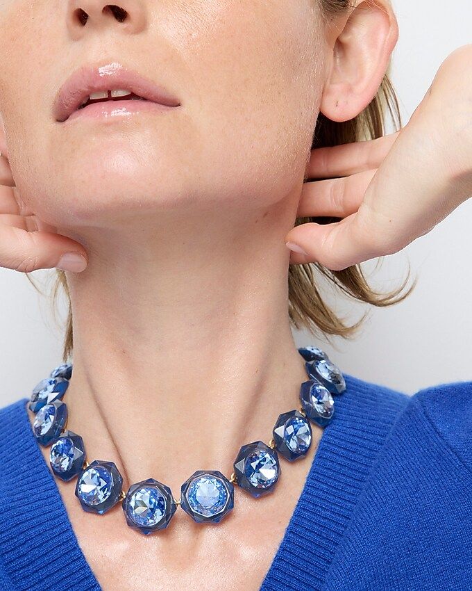 Faceted stone necklace | J.Crew US