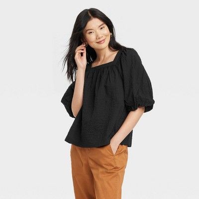 Women's Puff Short Sleeve Top - A New Day™ | Target