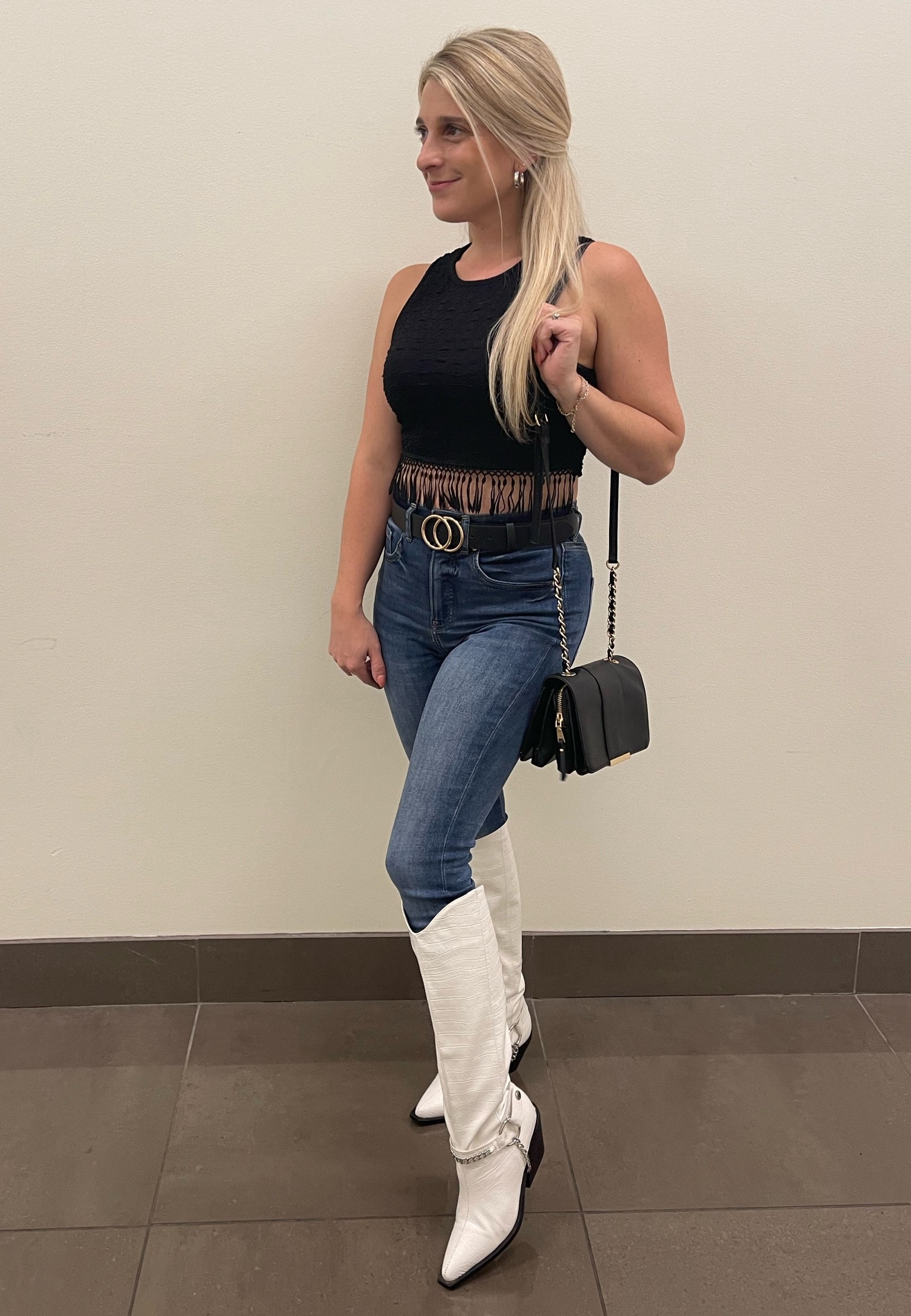 Country concert ready or just a super cute outfit to go out and about. I am wearing a size small top and size 2 jeans. 

#LTKunder100 #LTKSeasonal #LTKunder50