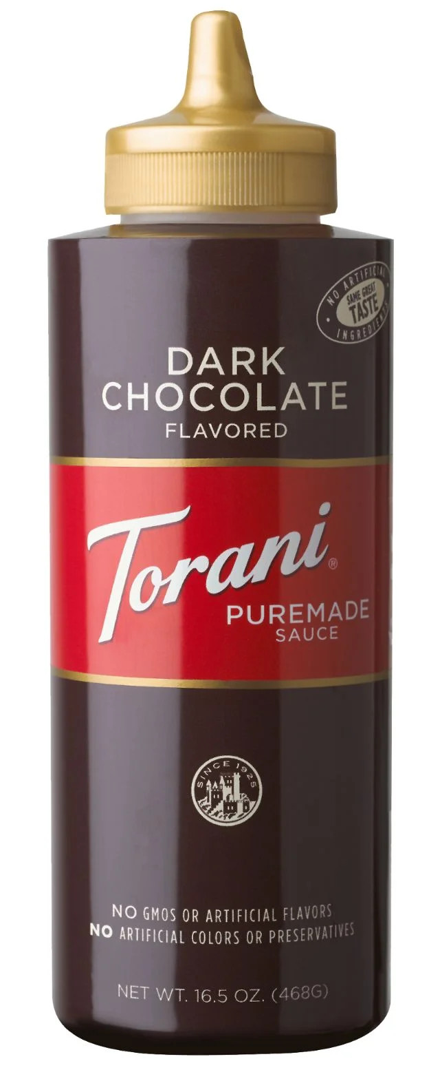 Torani Puremade Dark Chocolate Sauce, Authentic Coffeehouse Sauce and Dessert Topping, 16.5 oz | Walmart (US)