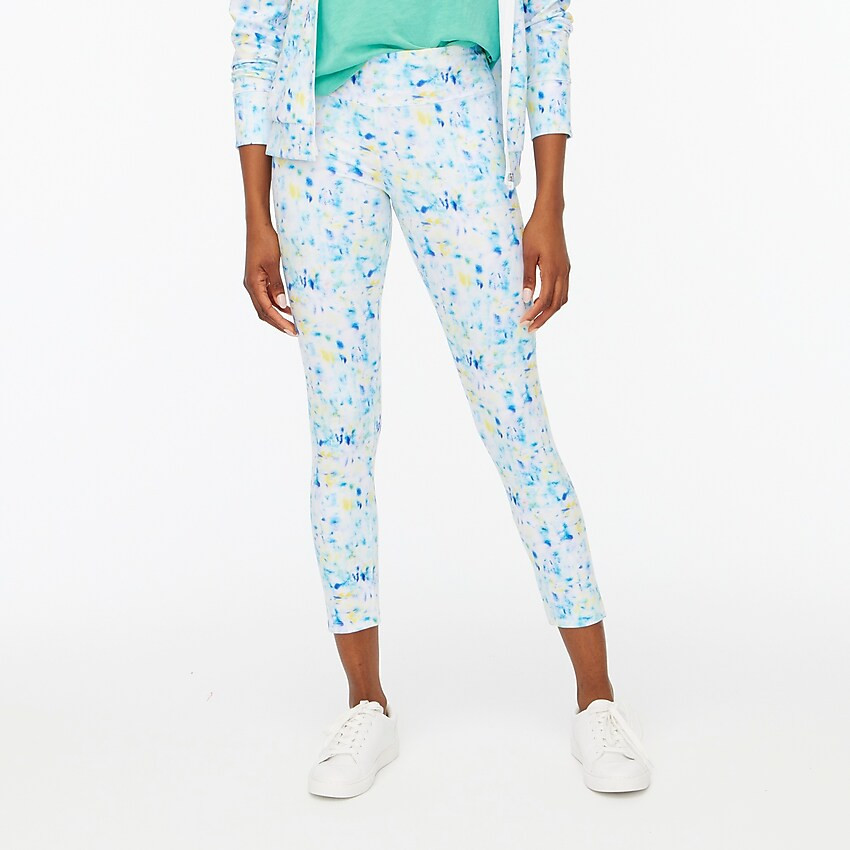 Cropped printed active leggings | J.Crew Factory