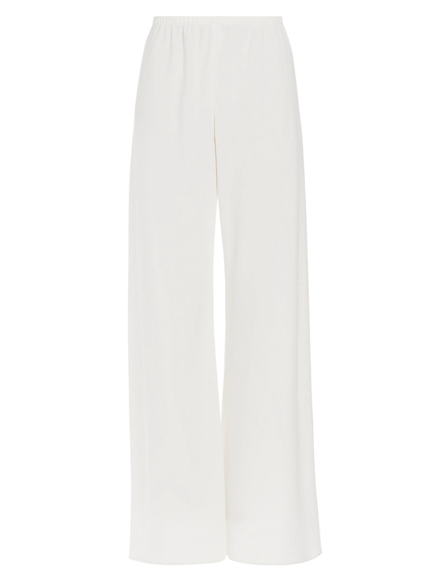 Women's Gala Crepe Wide-Leg Pants - Off White - Size XS | Saks Fifth Avenue