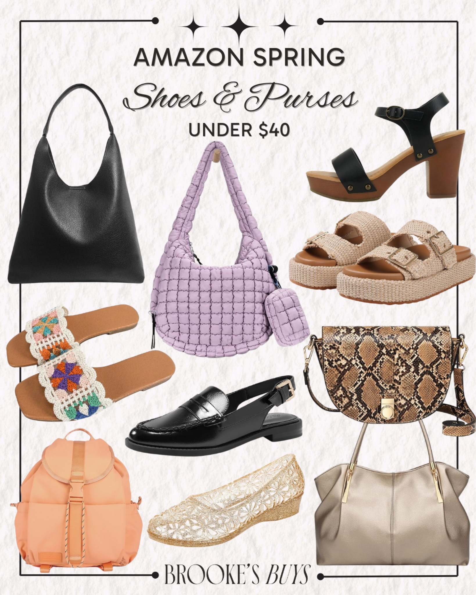 Cute spring shoes and purses under $40!

#LTKFindsUnder50 #LTKItBag #LTKShoeCrush