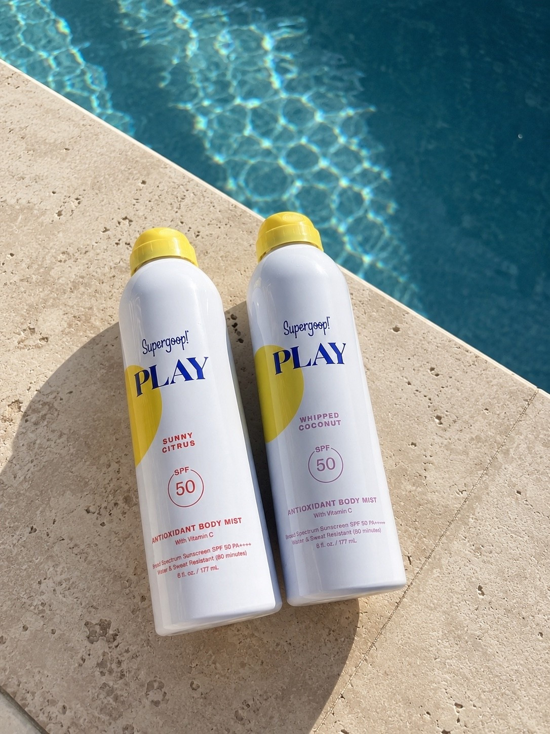 Pool days call for SPF 50 ☀️💛 These Supergoop! PLAY body mists make reapplying sunscreen so quick, lightweight, and mess-free. One stays in my beach bag all summer. 🌊✨ #LTKBeauty #LTKSummer #BeachEssentials