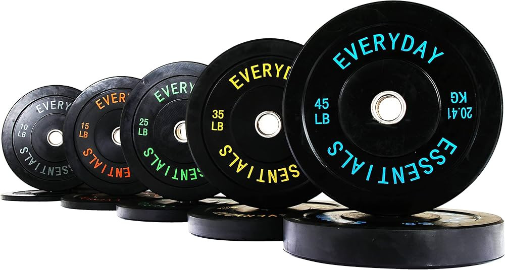 BalanceFrom Color Coded Olympic Bumper Plate Weight Plate | Amazon (US)