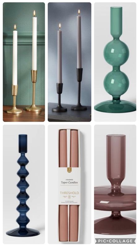 Funky candle holders and taper candles holders