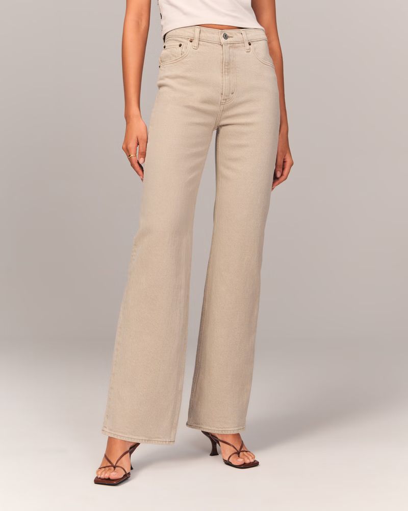 Women's High Rise 90s Relaxed Jean | Women's Bottoms | Abercrombie.com | Abercrombie & Fitch (UK)