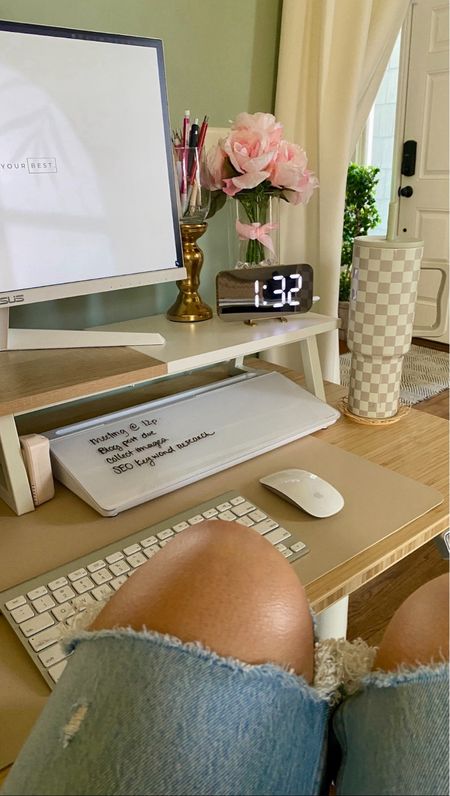 POV: my new office setup! Loving my home office refresh with all these stylish yet functional Amazon finds.

Many of these are on sale now during the Amazon Memorial Day sale!

#LTKSaleAlert #LTKHome