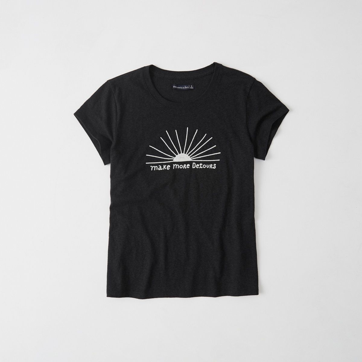 Embroidered Statement Tee | Abercrombie & Fitch US & UK