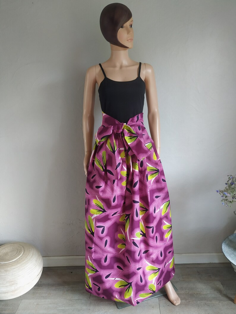 Maxi or short skirt length options pleated at the waist in wax rosettes 34/36/38/40/42/44/46/48/5... | Etsy ROW