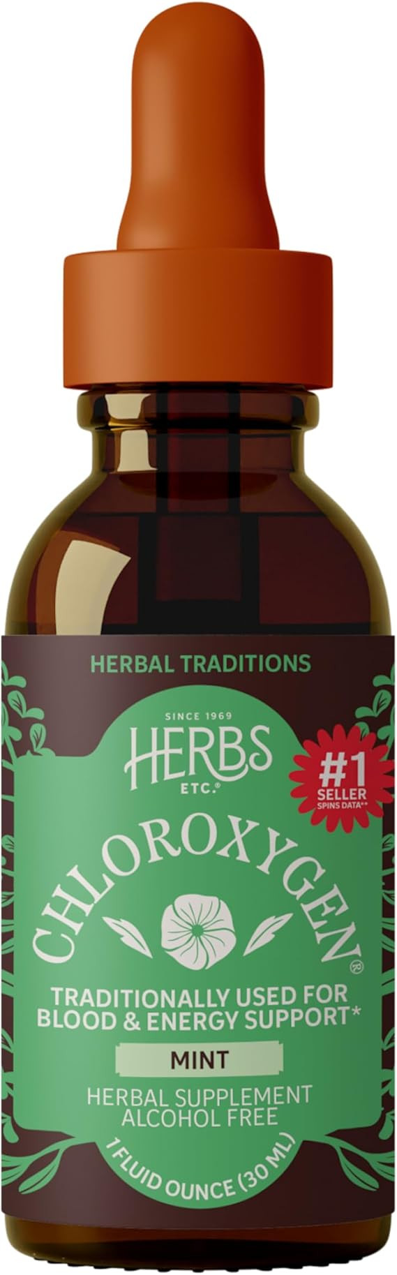 Herbs Etc. ChlorOxygen Chlorophyll Concentrate Mint Alcohol Free Liquid Extract - Liquid Chloroph... | Amazon (US)