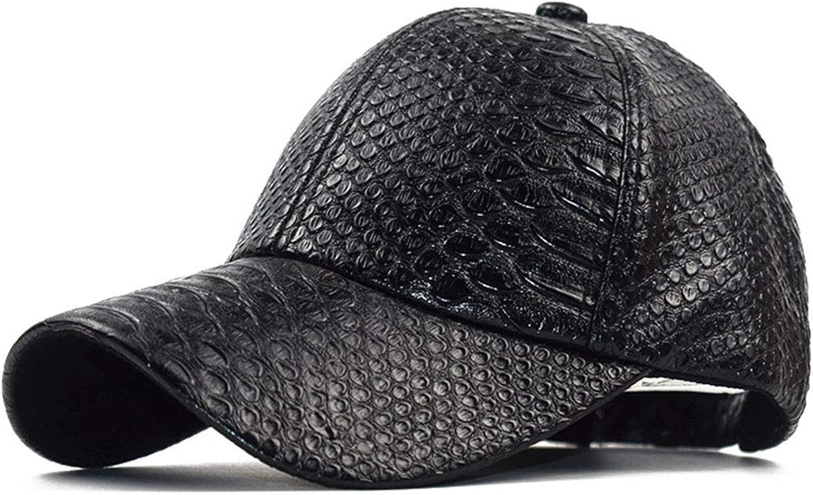 INOGIH Snakeskin-Leather Baseball-Cap Unisex Casual-Dad-Hat Adjustable Snapback for Women Men | Amazon (US)