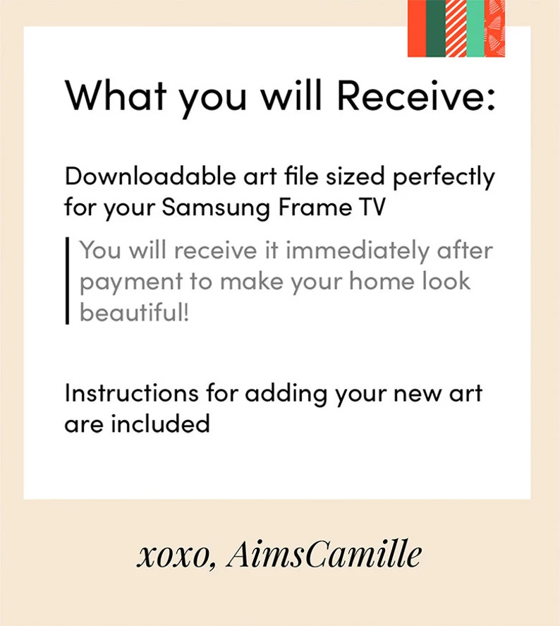 Samsung Frame TV Art Modern Super Bowl Sunday Simple Frame - Etsy | Etsy (US)