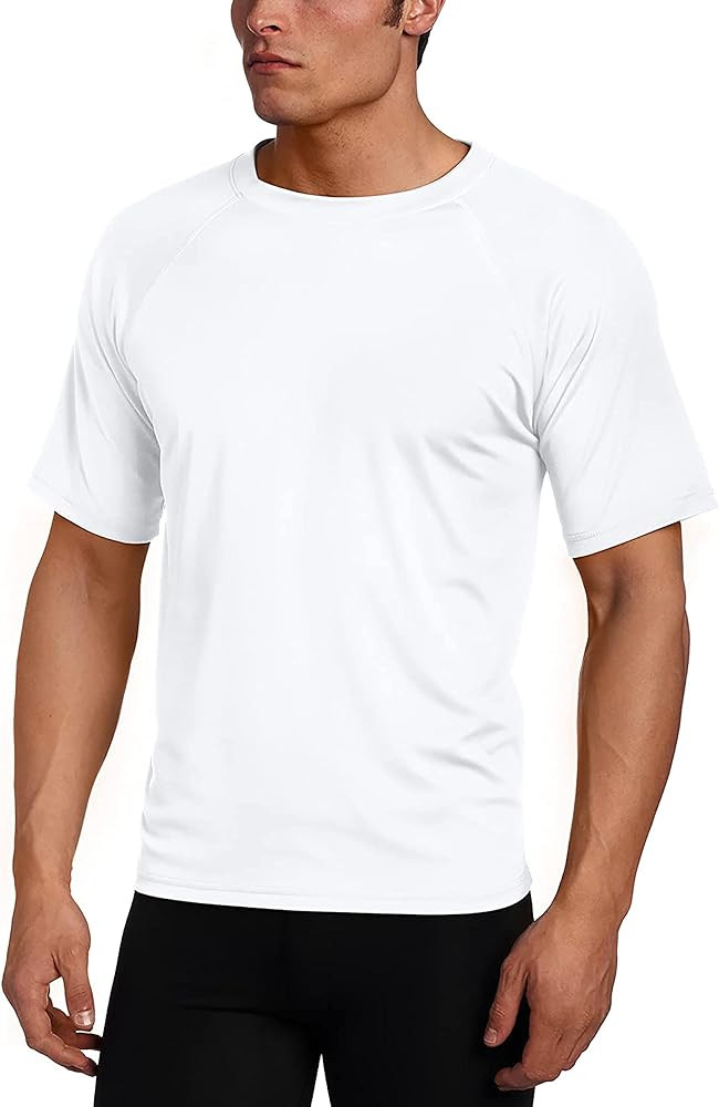 Kanu Surf Men's Short Sleeve UPF 50+ Swim Shirt (Regular & Extended Sizes) | Amazon (US)