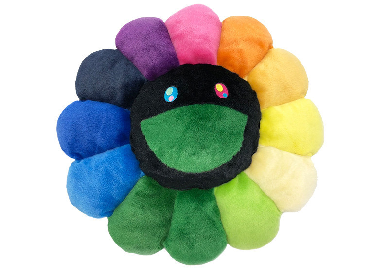 Takashi Murakami Flower Plush 60CM Rainbow/Black | StockX