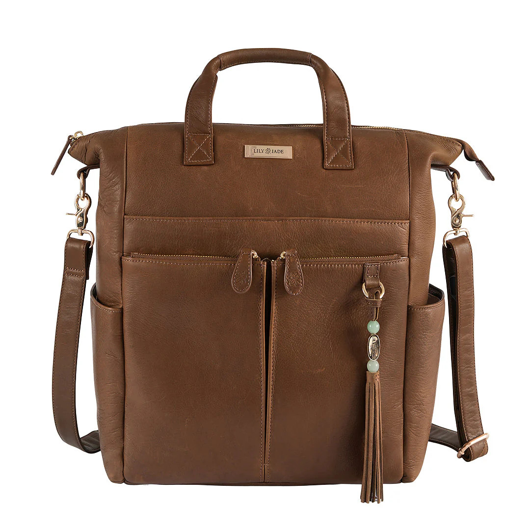 The New Caroline - Old English Brandy Leather | Lily Jade