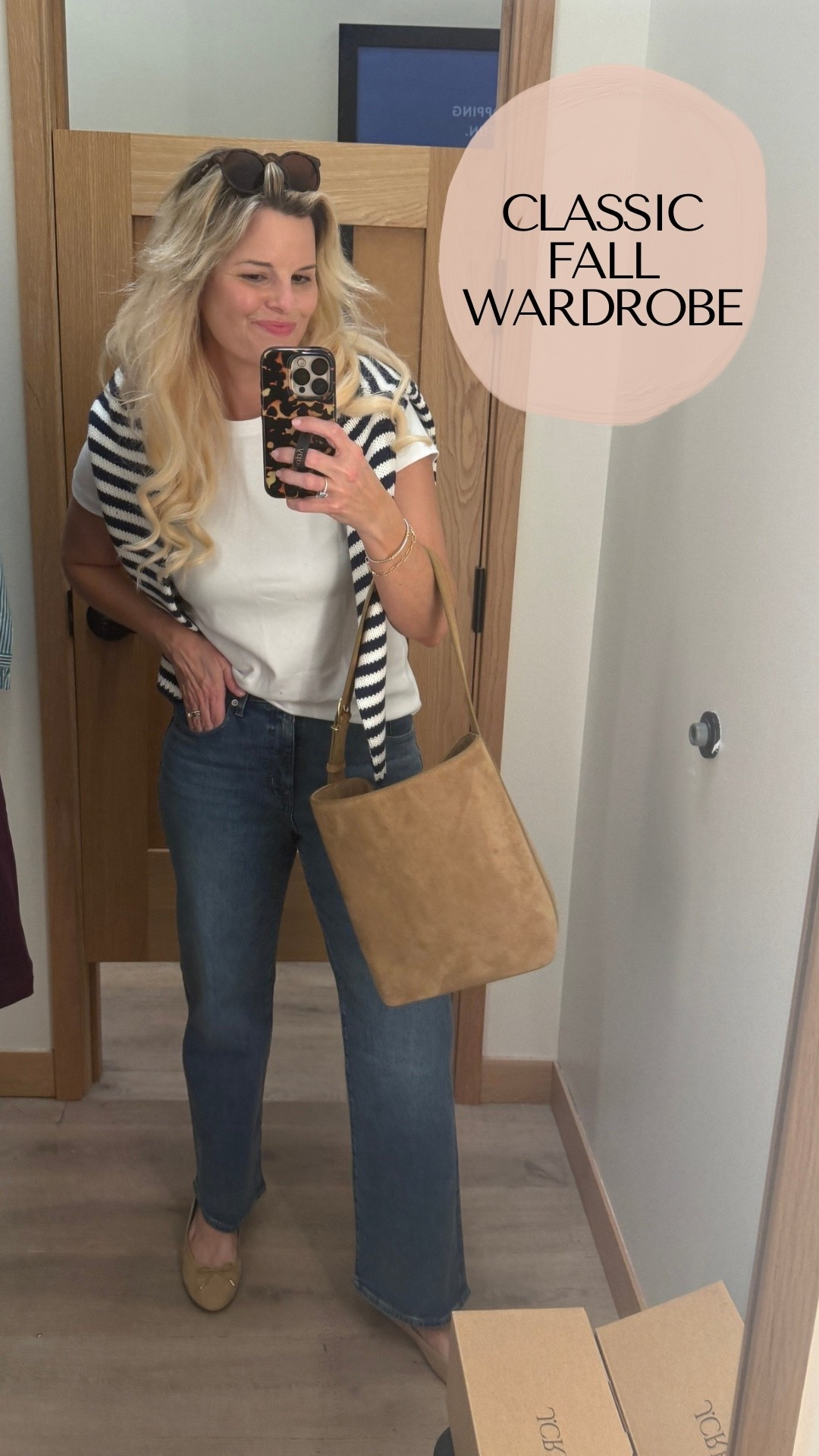My favorite outfit to transition to fall is a cute tee, jeans, matching accessories and a sweater to throw over my shoulders - cute and comfy! Love how this belt matches the bag and shoes, makes it so easy to get dressed and feel put together.

classic fall outfit, fall outfit ideas, transitional fall outfit, early fall outfit, fall fashion, classic fall style, timeless fall outfit, neutral fall outfit, casual fall outfit, everyday fall style, effortless fall outfit, fall wardrobe essentials, autumn outfit, fall capsule wardrobe, September outfit ideas, October outfit ideas, classic autumn style

#LTKWorkwear #LTKootd #LTKgrwm