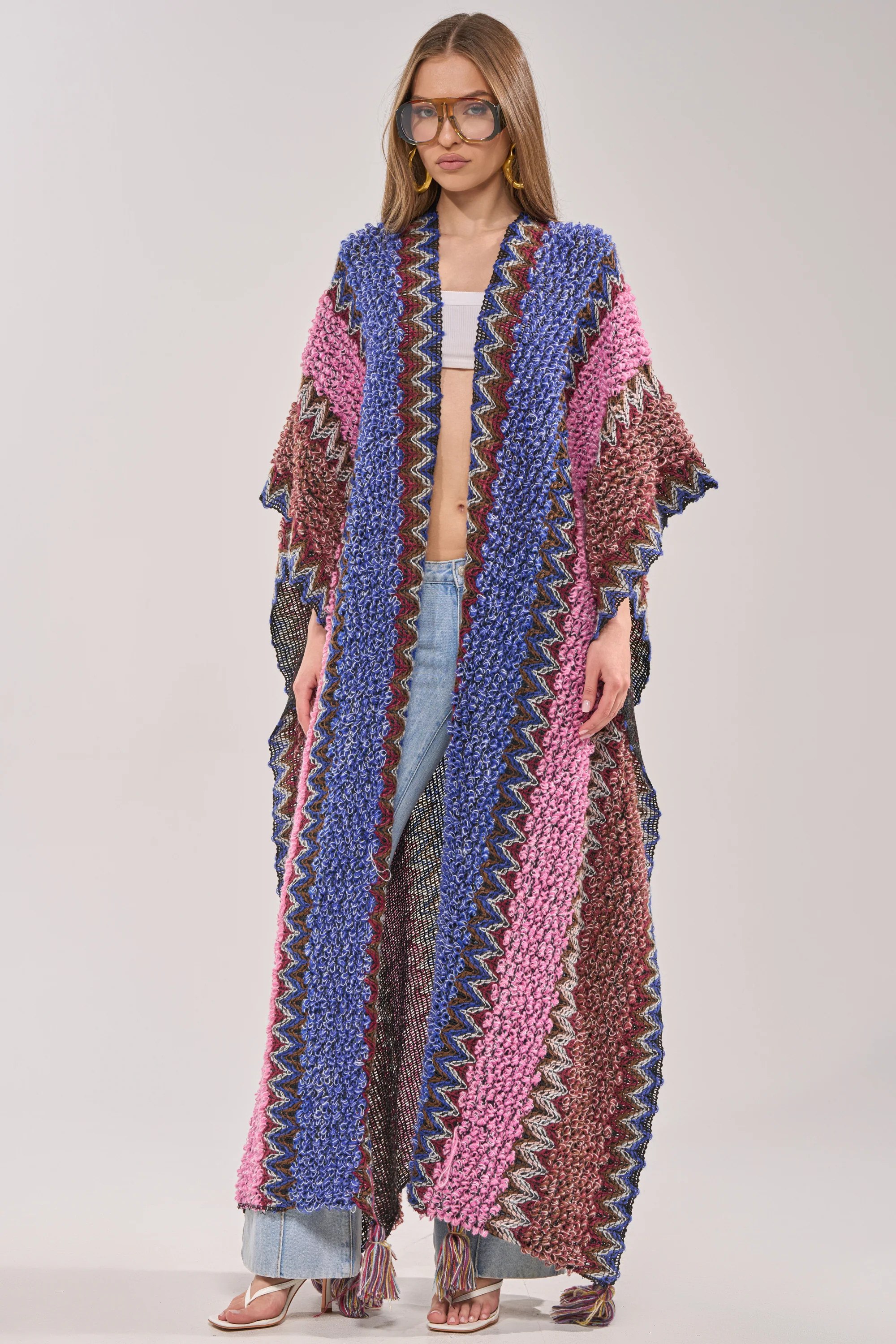 WILDFLOWER WAVES LONG CARDIGAN | AKIRA