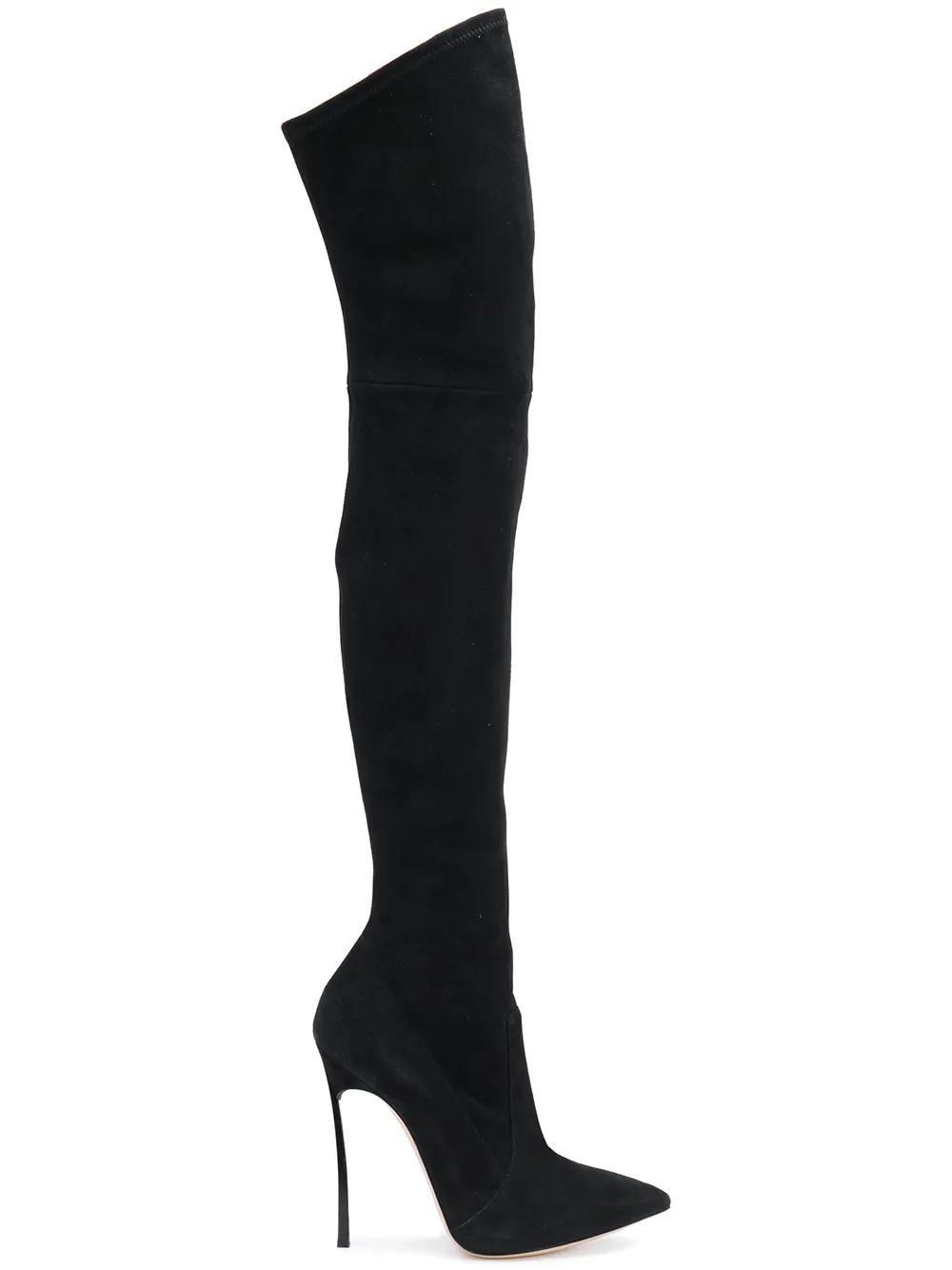 Casadei over-the-knee Blade boots - Black | FarFetch Global