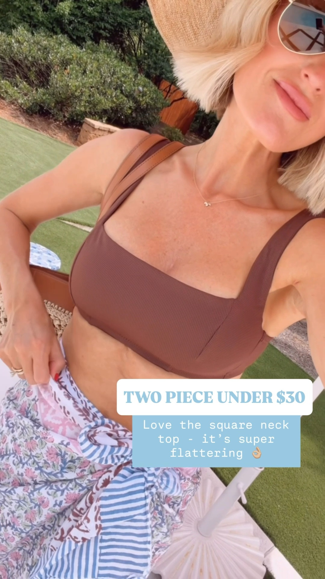 Love this brown two piece that’s on sale for under $30 today only! Wearing S in the top & M in the bottoms! 

Loverly Grey, Target, swimsuit, two piece swimsuits, resort wear, vacation looks

#LTKSeasonal #LTKSaleAlert #LTKSwim