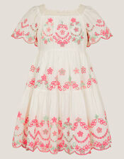 Floral Broderie Short Sleeve Dress Multi | Monsoon (UK)