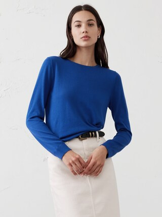 Forever Crew-Neck Sweater | Banana Republic Factory