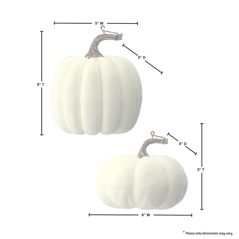 2 Piece Waterproof Weathered Pumpkin Set | Wayfair North America