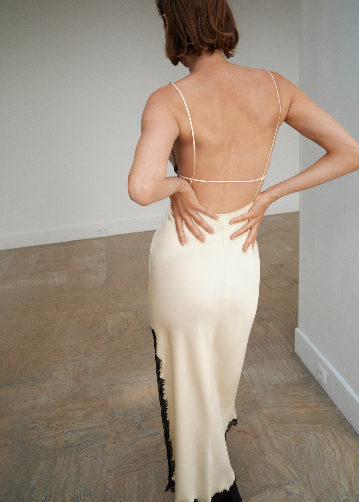 Satijnen lingeriejurk - Dames | MANGO België | Mango EU