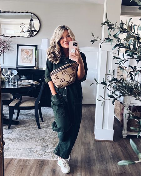 Jumbo GG Belt Bag from Gucci! So many ways to wear this incredible bag! So worth every single penny! Looks great with the Free People jumpsuit! #gucci #guccibag #luxurybag #jumpsuit #freepeople #veja

#LTKstyletip #LTKGiftGuide #LTKover40