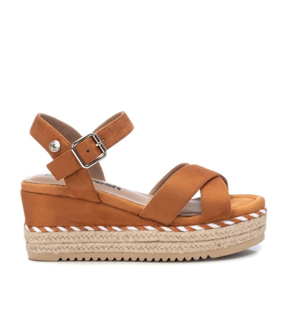 Women's Soft Suede Wedge Sandals By Xti - Camel | Macy's