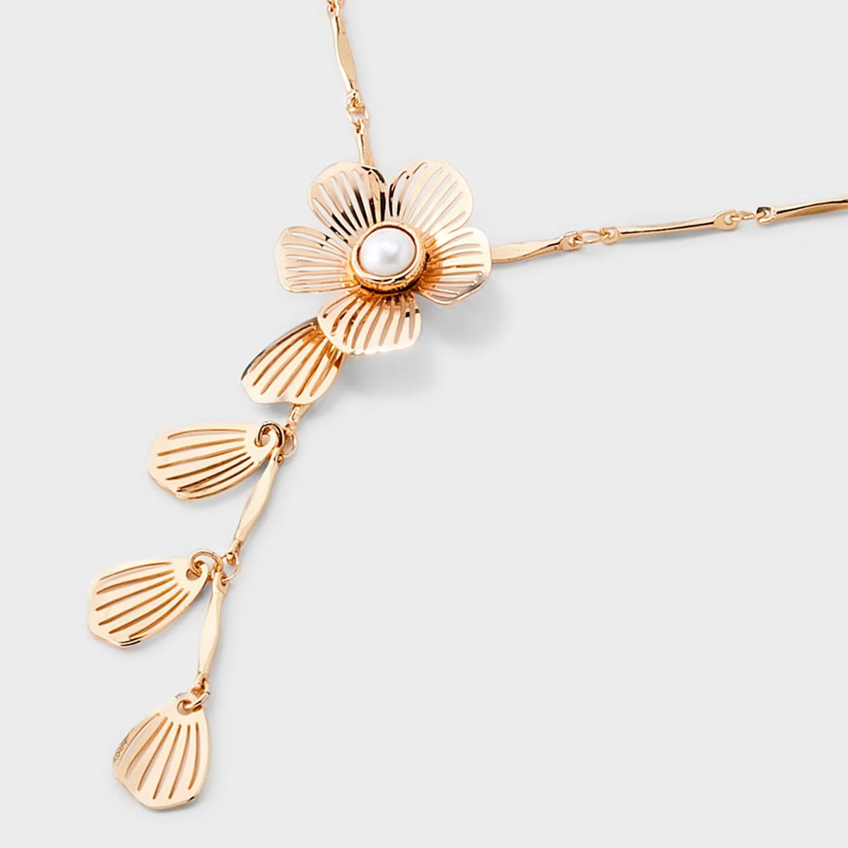 Petal Drop Y Multi-Strand Necklace - A New Day™ Gold | Target