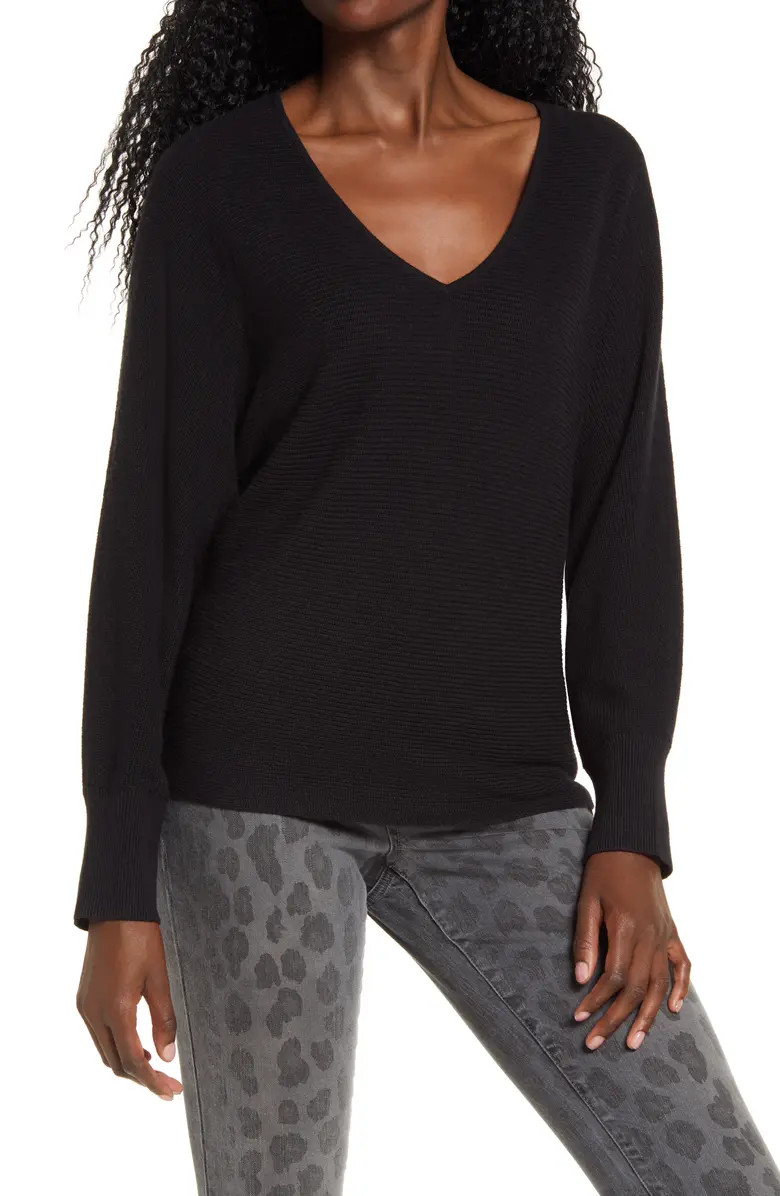 Dolman Sleeve V-Neck Sweater | Nordstrom