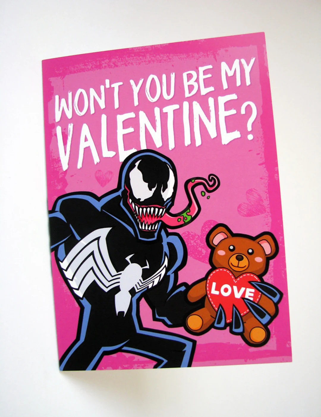 Venom Valentine's Day Card - Premium Comic Greeting Card - 5" X 7" Humor Card **ships From Canada... | Etsy (US)