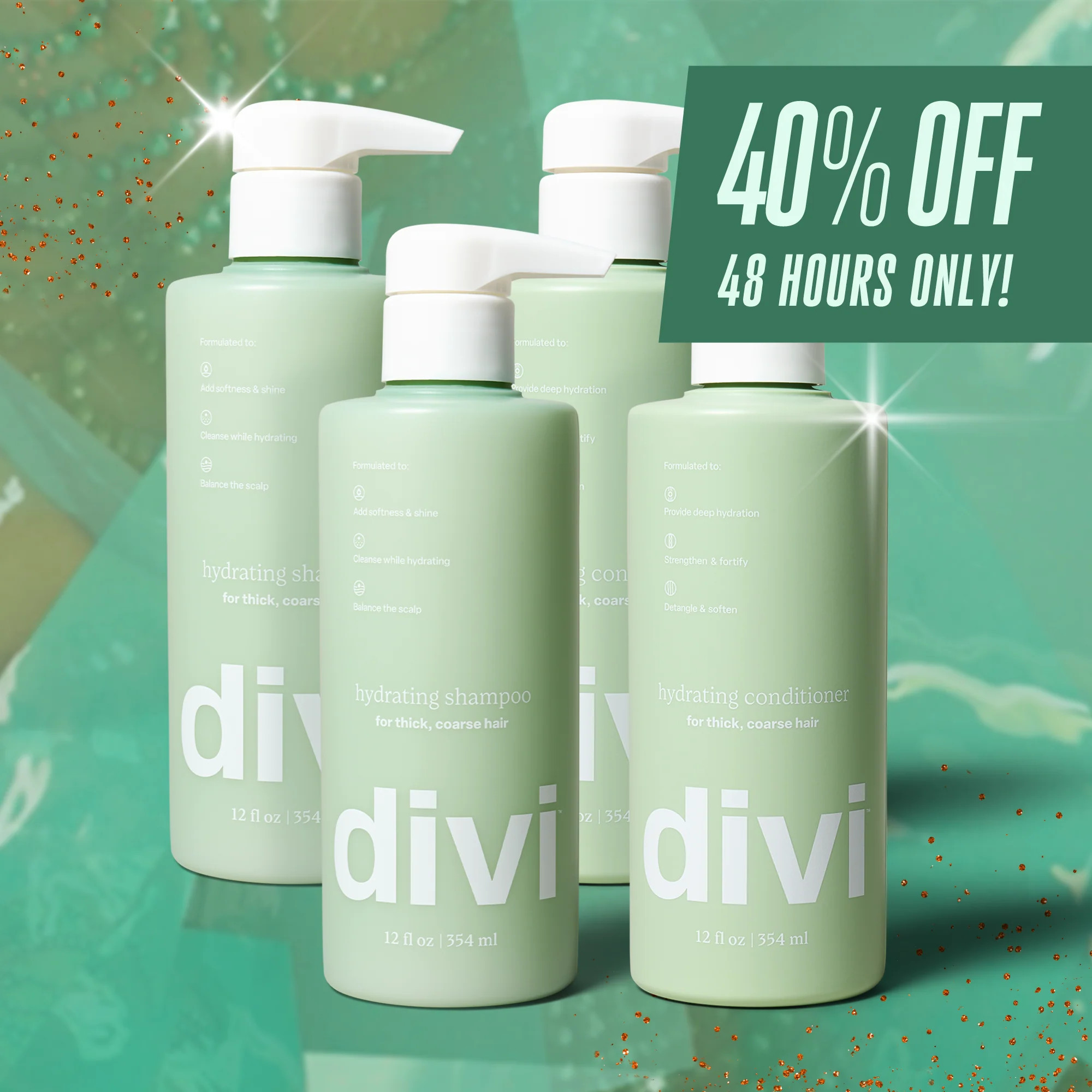 All Too Hydrated Bundle| Deep Moisture for Thicker Hair | Divi Official LLC