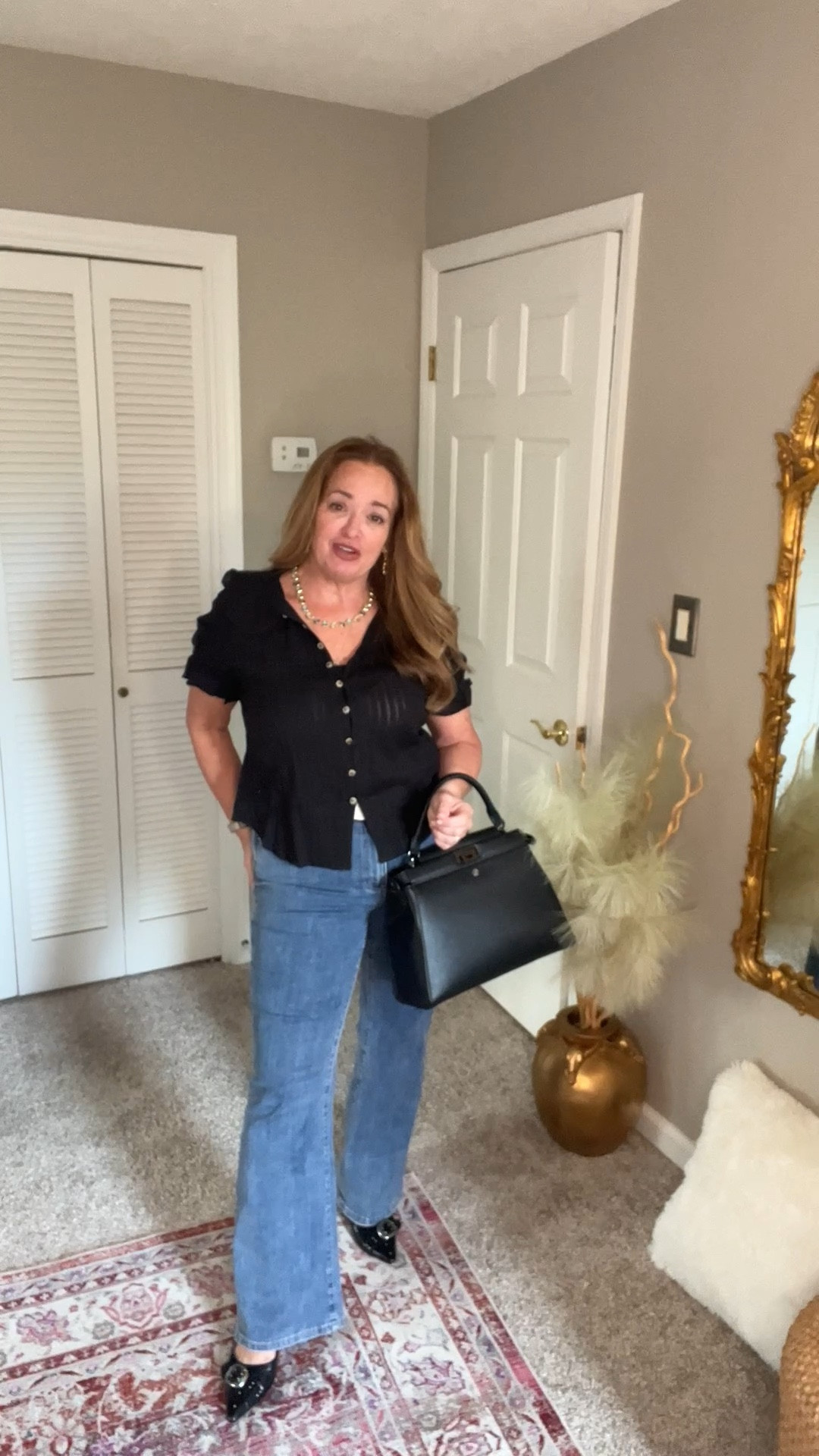 The prettiest hook and eye buttons , light weight fabric. Trendy peter pan collar Summer blouse you need for Summer. So very versatile.?

#LTKWorkwear #LTKMidsize #LTKFestival