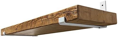 DIY CARTEL Industrial Forged Steel Floating Shelf J Bracket with Lip - Heavy Duty Scandinavian/Fa... | Amazon (US)