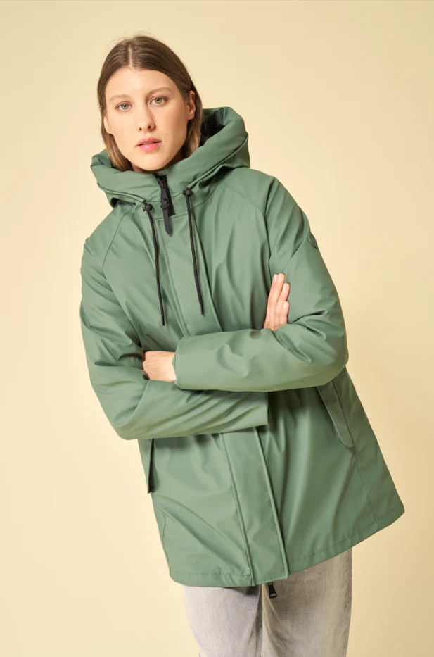 Woman's insulated jacket - Charco Dark Forest Green | Tanta Wear