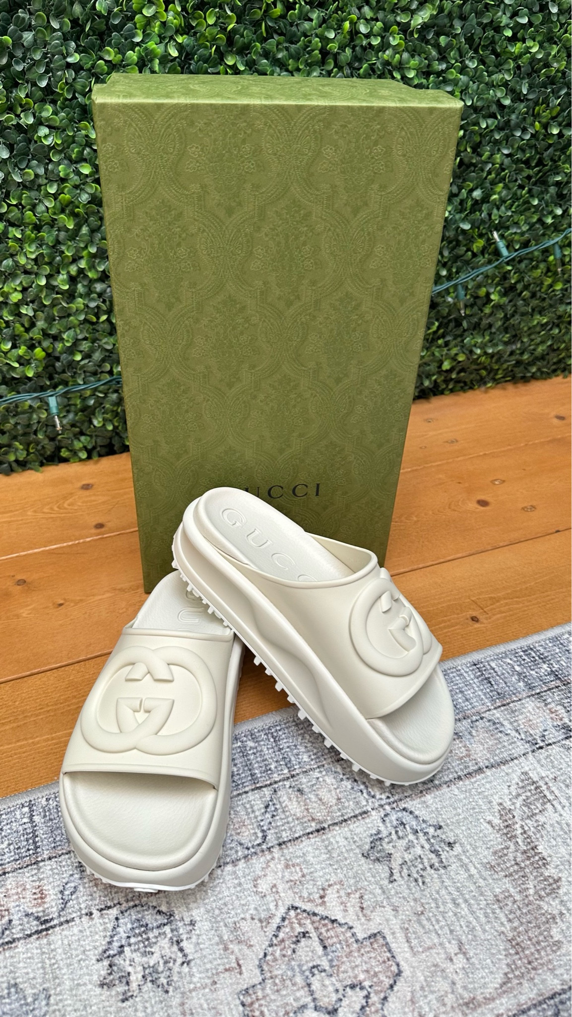 Obsessed with my new slide sandals from Gucci- they have so many cute colors! I’m in the size 5 and they run TTS! Also linking some super similar dupes that are only $39!

#LTKstyletip #LTKFind #LTKunder50