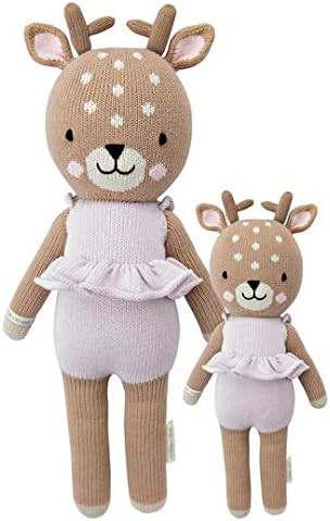 cuddle + kind Violet The Fawn Regular 20" Hand-Knit Doll – 1 Doll = 10 Meals, Fair Trade, Heirl... | Amazon (US)