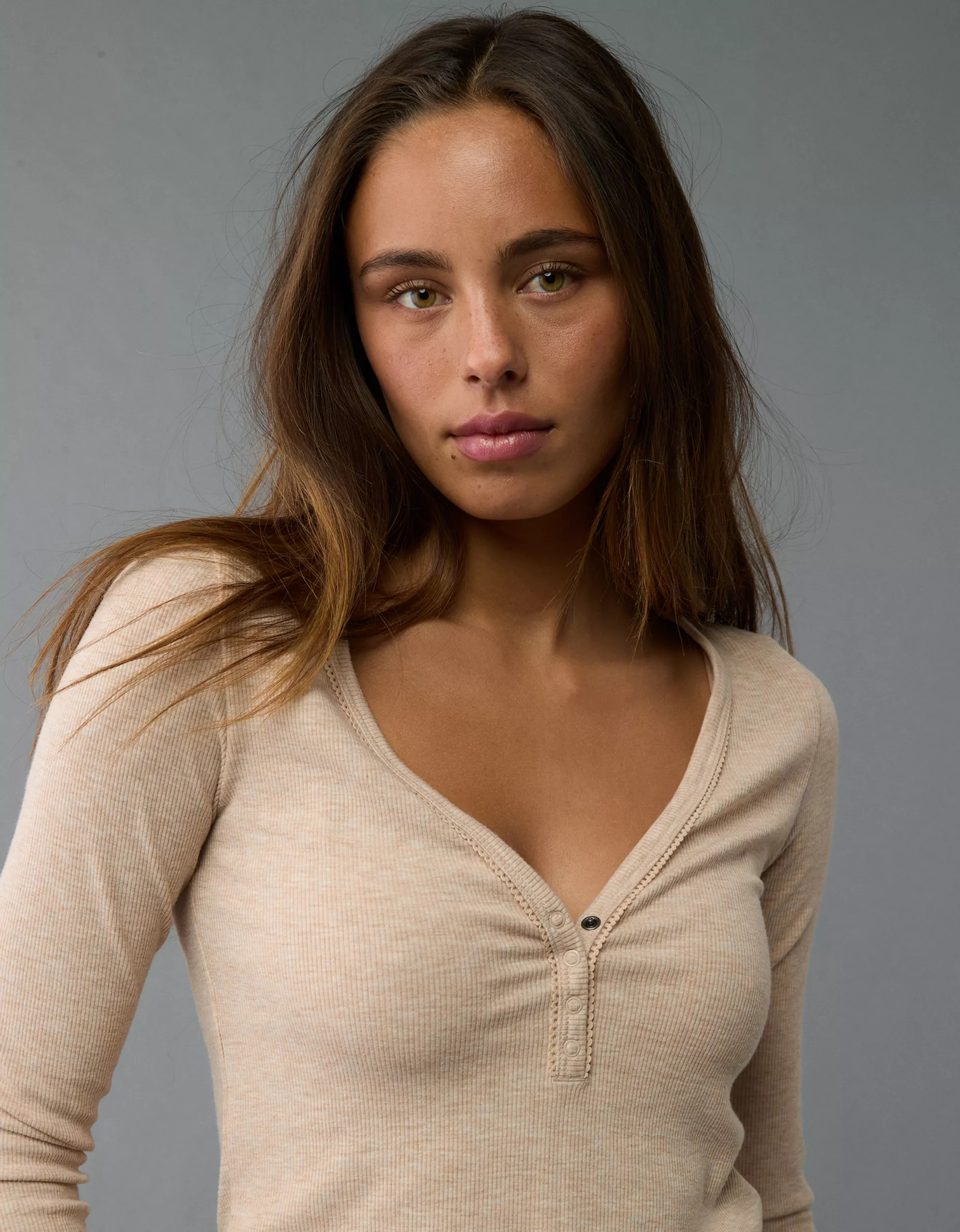 AE Long-Sleeve Henley T-Shirt | American Eagle Outfitters (US & CA)