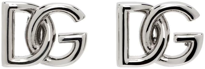 Dolce & Gabbana - Silver 'DG' Earrings | SSENSE