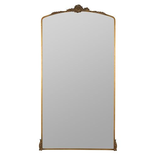 Arabella Ornate Floor Mirror - Antique Gold | Full-length Mirror, Standing Mirror | One Kings Lane