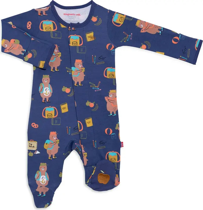 First Class Organic Cotton Magnetic Footie | Nordstrom Rack