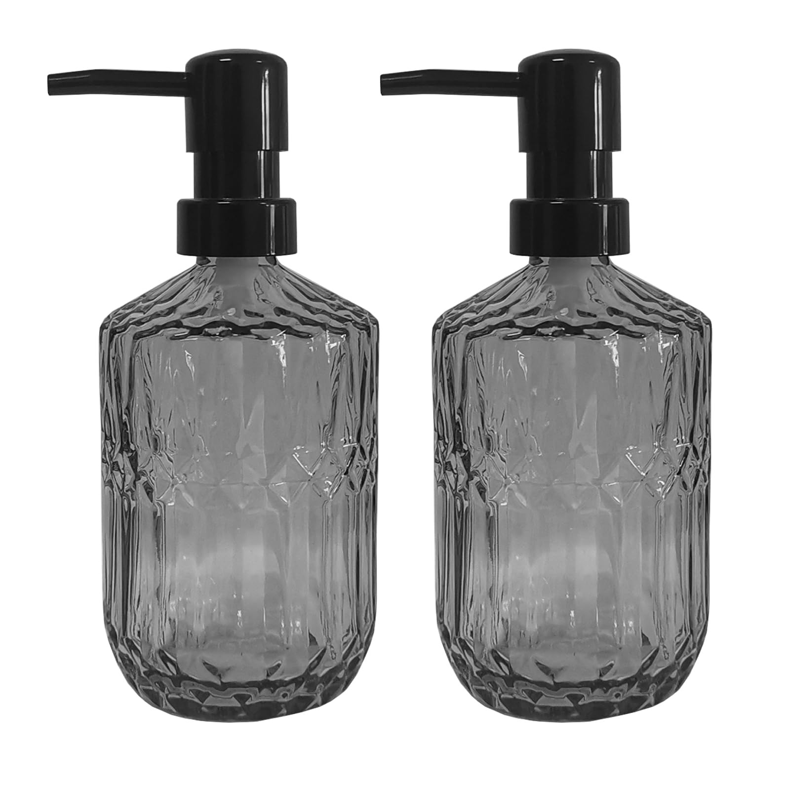 Glass Soap Dispenser with Black Pump, 15oz Refillable Liquid Hand Dispenser, Lotion Dish Soap Dis... | Amazon (US)